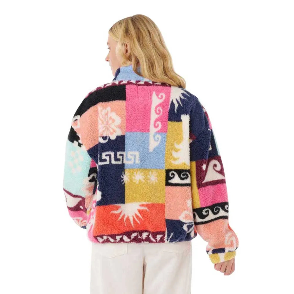 Rip Curl Keepsakes Polar Fleece Sweatshirt-Multico