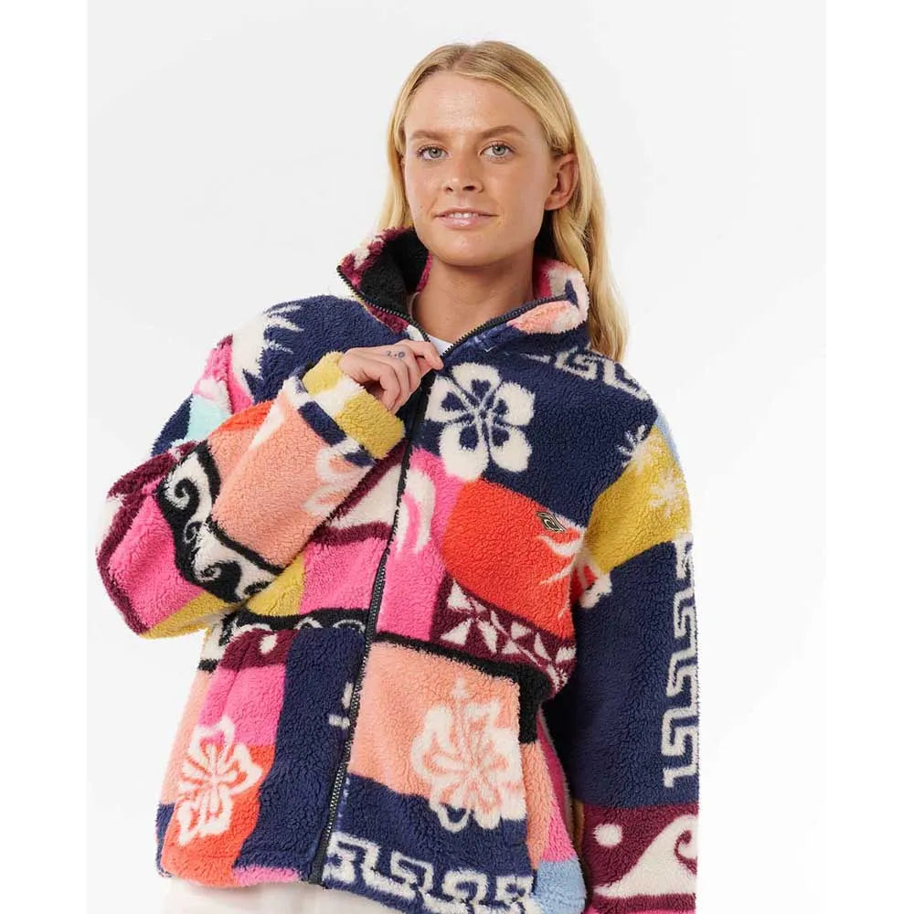 Rip Curl Keepsakes Polar Fleece Sweatshirt-Multico