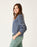 Carve Designs Clara Fleece Pullover Sweatshirt-Navy Even Stripe