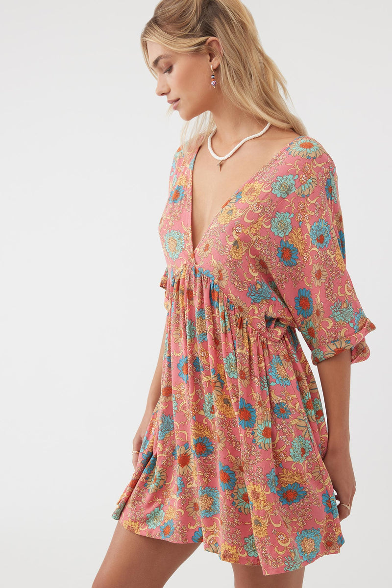 O'Neill Rosemary Belize Dress-Coral