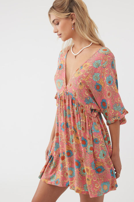 O'Neill Rosemary Belize Dress-Coral