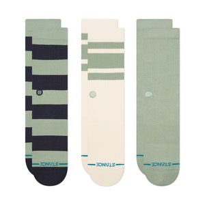 Stance Townie Crew 3 Pack Socks-Seagreen