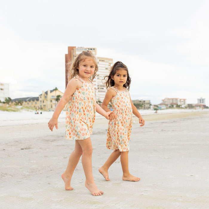 Emerson and Friends Bamboo Dress-Sandy Seashells