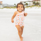 Emerson and Friends Ruffle Leg One Piece-Sandy Seashells