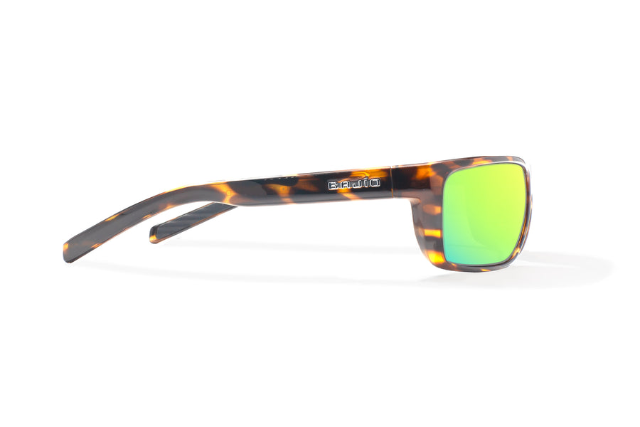 Bajio Sigs Sunglasses-Brown Tort Glass/Green Mirror Glass