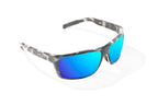 Bajio Sigs Sunglasses-Ivory Rock Gloss/Blue Mirror Glass