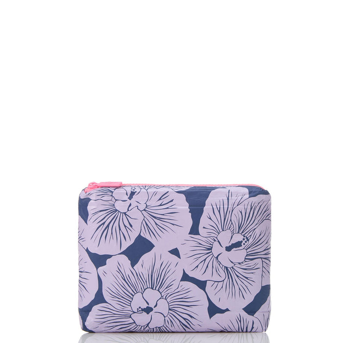 Aloha Collection Purau Small Pouch-Lilac/Navy