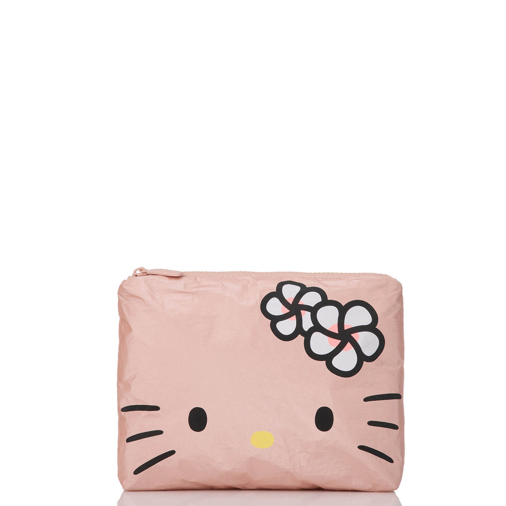 Aloha Collection Kitty Face Small Pouch-Rosey