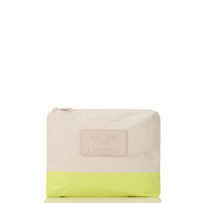 Aloha Collection Dipped Small Pouch-Highlighter/Sandstone