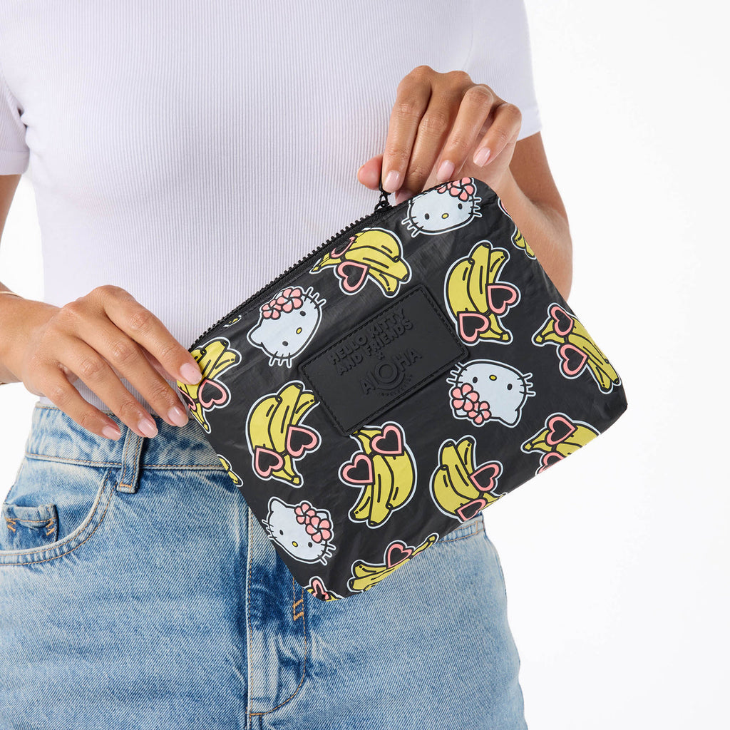 Aloha Collection Gone Bananas Small Pouch-Banana/Black