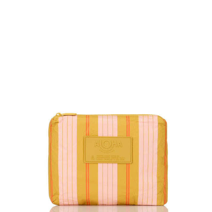 Aloha Collection Market Stripe Small Pouch-Hey Girl/Hot Mustard
