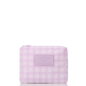 Aloha Collection Palaka Small Pouch-Lavander