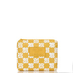 Aloha Collection Pua Check Small Pouch-Hot Mustard