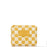Aloha Collection Pua Check Small Pouch-Hot Mustard