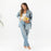 Aloha Collection Pua Check Small Pouch-Hot Mustard