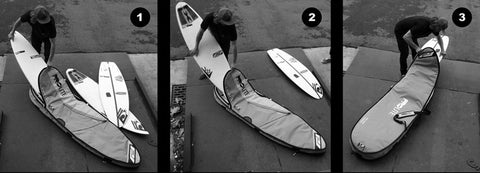 Pro-Lite Smuggler Shortboard (2-3 Boards) Boardbag-Gray