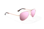 Bajio Soldado Sunglasses-Rose Gold Satin/Rose Mirror Poly