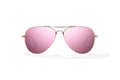 Bajio Soldado Sunglasses-Rose Gold Satin/Rose Mirror Poly