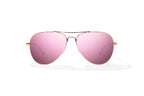 Bajio Soldado Sunglasses-Rose Gold Satin/Rose Mirror Poly