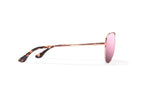 Bajio Soldado Sunglasses-Rose Gold Satin/Rose Mirror Poly