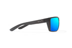 Bajio Stiltsville Sunglasses-Black Matte/Blue Mirror Glass