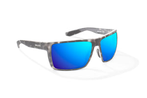Bajio Stiltsville Sunglasses-Gray Rock Matte/Blue Mirr Glass