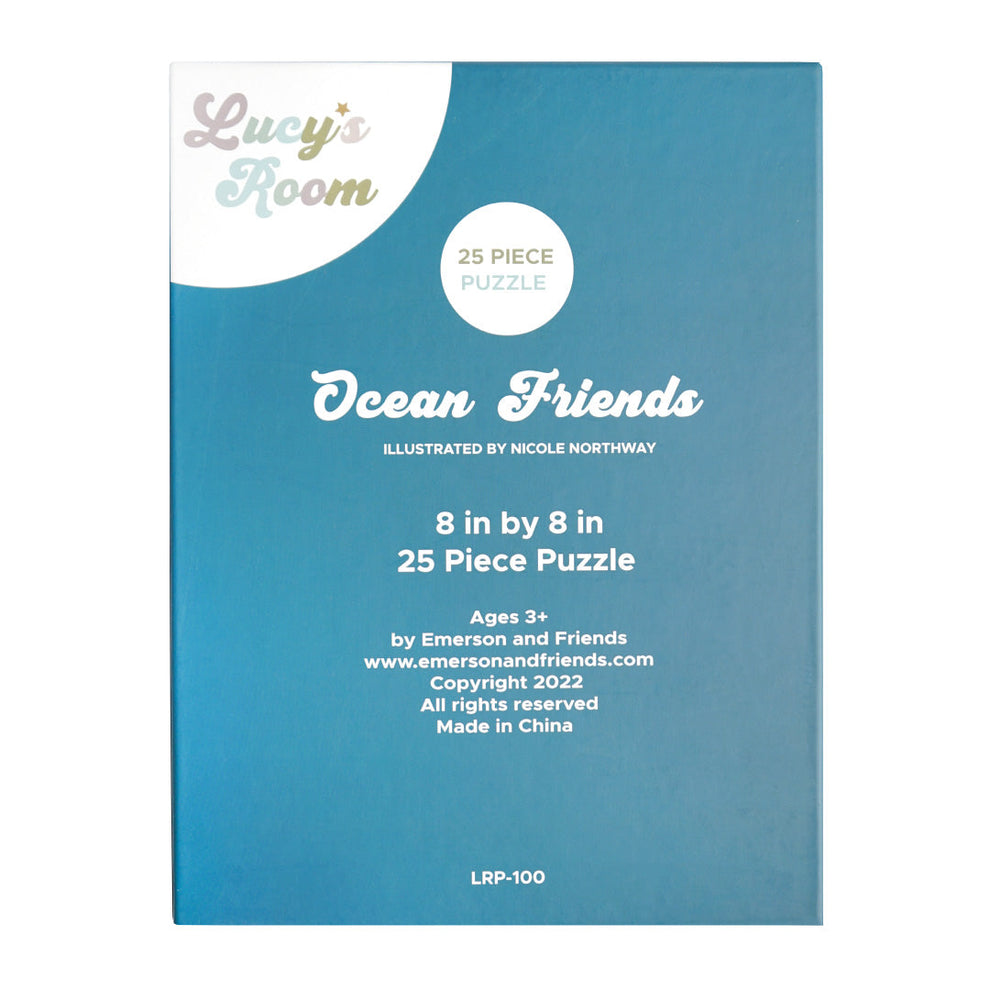 Lucy's Room Ocean Friends Puzzle-Blue/Multi