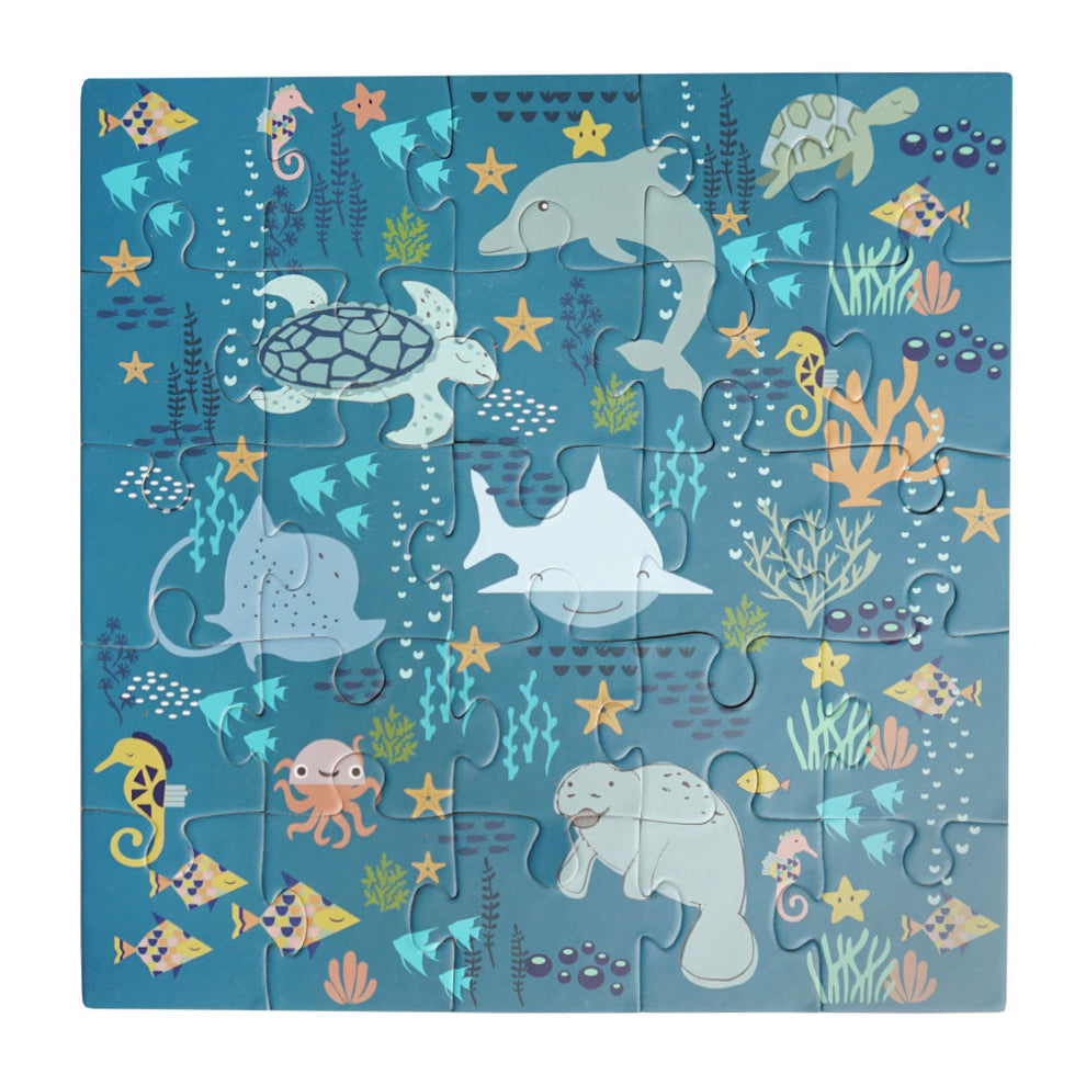 Lucy's Room Ocean Friends Puzzle-Blue/Multi