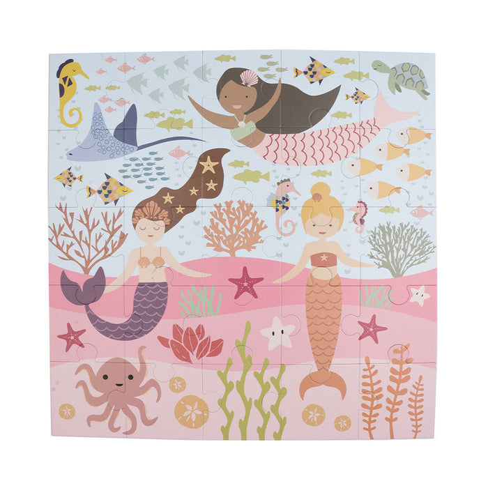 Lucy's Room Making Waves Mermaids Puzzle-Blue/Multi