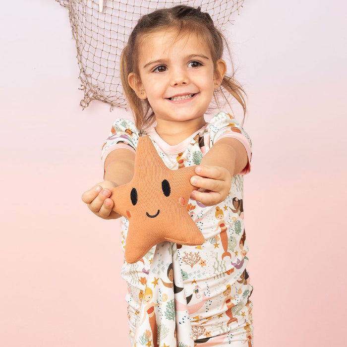 Lucy's Room Making Waves Mermaids Starfish Lovey-Beige/Multi