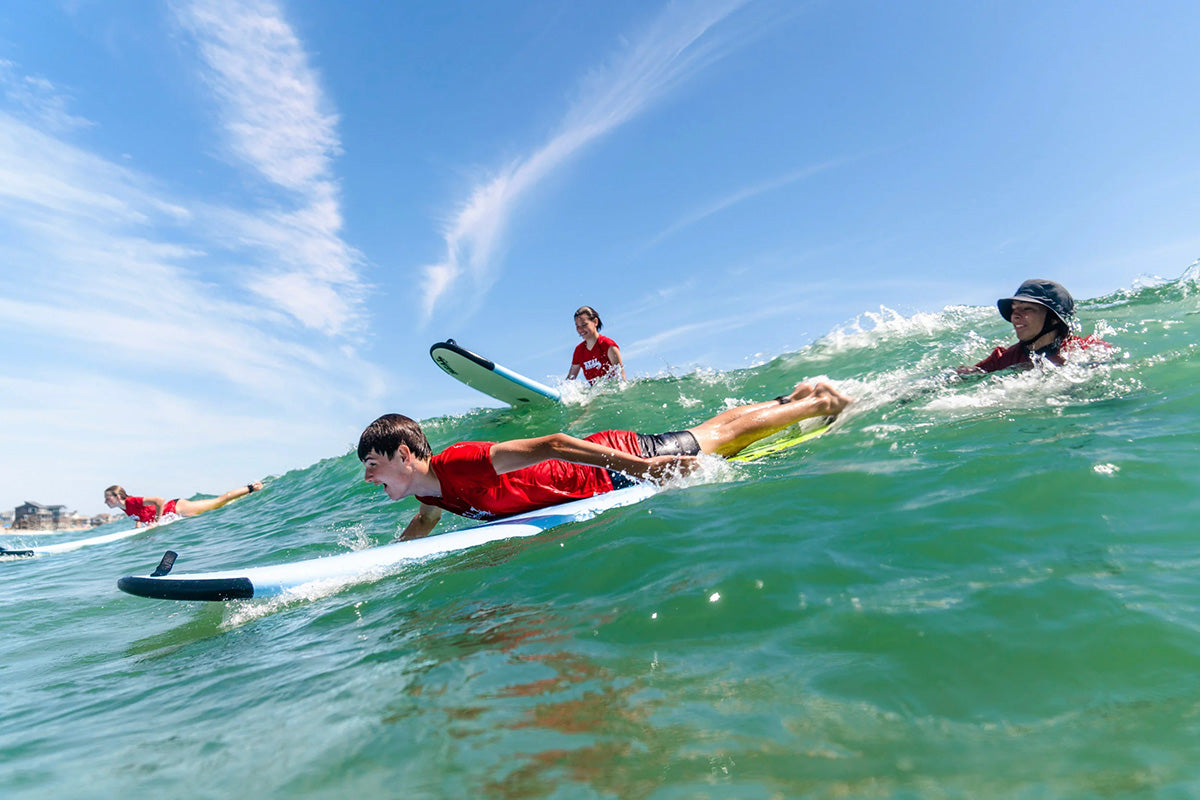 Surf lesson at REAL Watersports