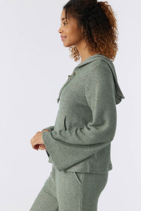 O'Neill Tanya Hooded L/S Shirt-Lily Pad