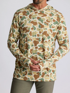 Free Fly Bamboo Shade Hooded L/S Shirt-Vintage Camo