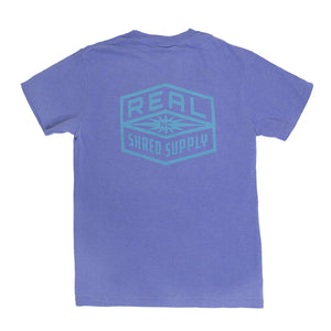 REAL Shred Supply Tee-Periwinkle