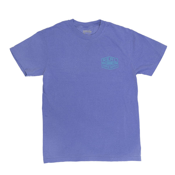 REAL Shred Supply Tee-Periwinkle