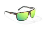 Bajio Toads Sunglasses-Brown Tort Gloss/Green Mirror Glass