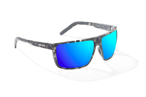 Bajio Toads Sunglasses-Gray Rock Matte/Blue Mirror Glass
