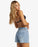 Billabong Riley Denim Shorts-Faded Indigo Fray