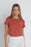 Rhythm Crop Crew Tee-Red