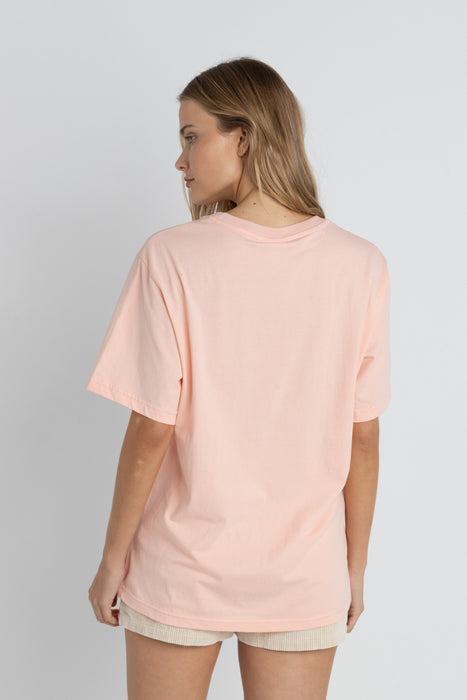 Rhythm Paradise Floral Oversized Tee-Pink