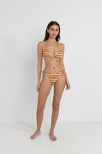 Rhythm Tide Strip Tie Side Hi Cut Bottom-Natural