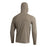 Florence Marine X Airtex Hooded L/S Shirt-Heather Vintage Khaki