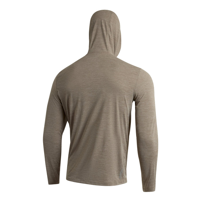 Florence Marine X Airtex Hooded L/S Shirt-Heather Vintage Khaki