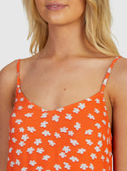 Roxy Shine A Light Dress-Tiger Lily Flower Rain