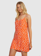 Roxy Shine A Light Dress-Tiger Lily Flower Rain