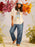 Roxy To The Sun Tee-Natural