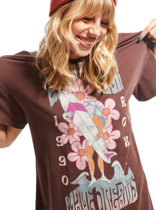 Roxy Sweet Janis Tee-Bitter Chocolate