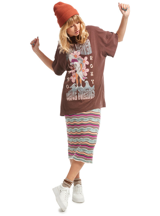Roxy Sweet Janis Tee-Bitter Chocolate