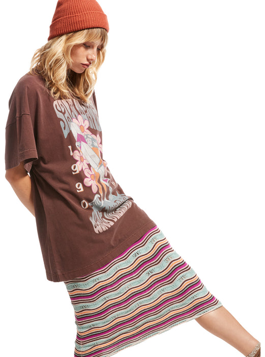 Roxy Sweet Janis Tee-Bitter Chocolate