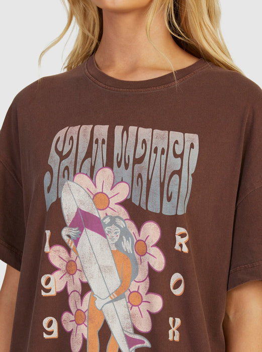 Roxy Sweet Janis Tee-Bitter Chocolate